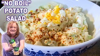 quotNO BOILquot POTATO SALAD using Canned Whole Potatoes [upl. by Atiuqal465]