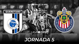 Resumen y Goles  Querétaro vs Chivas  Liga BBVA MX  Apertura 2022  Jornada 5 [upl. by Noirda]