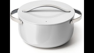 Caraway Nonstick Ceramic Dutch Oven Pot with Lid 65 qt 105quot  Non Toxic PTFE amp PFOA Free [upl. by Krell]