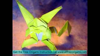 how to make origami pokemon charizard [upl. by Oijimer]