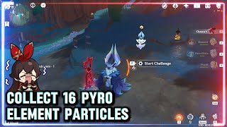 Collect 16 Pyro Element Particles within 40 second  Genshin impact [upl. by Ayanad335]