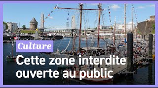 La base militaire de Brest cette zone interdite ouverte au public pour les Fêtes maritimes [upl. by Thursby192]