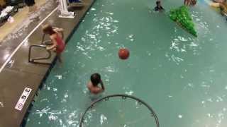 GoPro Hero2 Survives Pool Basketball Shot [upl. by Lion260]