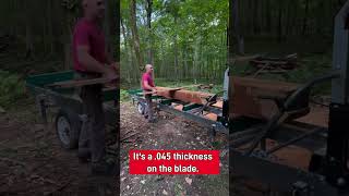 Lumber from Red Oak Timber using WoodMizer Blade [upl. by Nodnahs972]