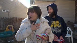 Woman nearly collapses when surprised with gifts from a Secret Santa [upl. by Intruoc]