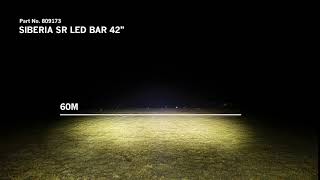 SIBERIA SR LED BAR 42quot LIGHTING BEAM PATTERN [upl. by Potts]