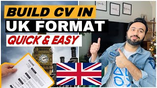 How To Build CV In UK Format  Free UK CV Templates 2022  UK CV Format For Jobs [upl. by Lipp]