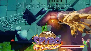 Spyro Year of the Dragon  Monde Jardin du midi Niveau  Village des araignées HD Non commenté [upl. by Adnihc]