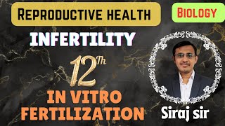 INFERTILITY CLASS 12 IVF ETINVITRO FERTILIZATION EMBRYO TRANSFER CLASS 12Siraj Farasta [upl. by Drucie]