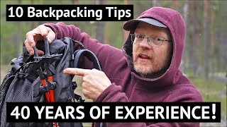 10 Backpacking Tips I Wish I Knew 40 Years Ago  Expert Advice for Hiking Success [upl. by Liuqnoj]