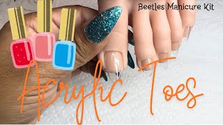 ACRYLIC TOES BEGINNER NAIL TECHS  BEETLES MANICURE KIT [upl. by Roderick]