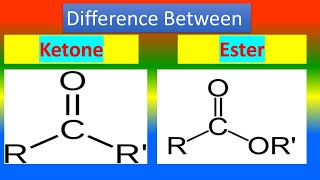 Difference between Ketone and Ester [upl. by Oinolopa]