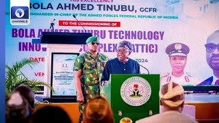 President Tinubu Commissions Solar Powered Data Technology Complex For Immigration Service [upl. by Naasah472]