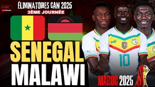 🔴LIVE SÉNÉGAL  MALAWI  LES LIONS EN MISSION COMMANDO 1ère SORTIE DE PAPE THIAW QUALIF CAN 2025 [upl. by Hoopen418]