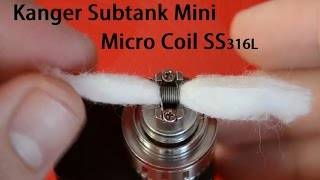 Kanger Subtank Mini RTA Build [upl. by Ahsaf]