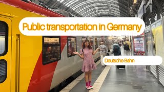 Public Transportation in Germany  Deutsche Bahn  International Student in Germany [upl. by Eimac335]