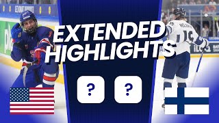 USA vs Finland EXTENDED Highlights  2024 IIHF U18 World Championship [upl. by Femi841]