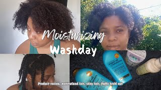 A MOISTURIZING Washday Ogx argon oil of Morocco product review [upl. by Dj739]