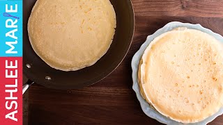 How to make Homemade Crepes without specialty equipment  recipe and tutorial [upl. by Lawson]