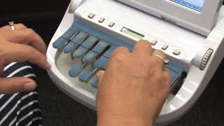 Video How a court reporter uses a stenotype machine [upl. by Leshia]