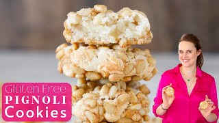 GLUTEN FREE PIGNOLI COOKIES A no chill cookie recipe for homemade pine nut cookies [upl. by Brottman]