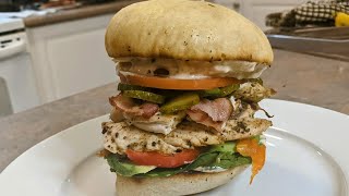 Mega Chicken Sandwich being made LIVE [upl. by Josey453]