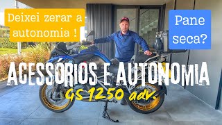 GS 1250 ADV ACESSÓRIOS E AUTONOMIA ZERADA [upl. by Anitaf]