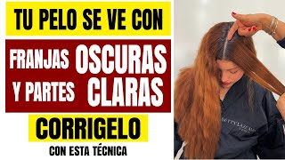 TU PELO SE VE CON FRANJAS OSCURAS y PARTES CLARAS CORRIGELO CON TECNICA bettylazcano TE ENSEÃ‘A [upl. by Alledi]