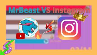 MrBeast VS All Instagram Accounts  Subscriber Battle [upl. by Cyrille]