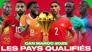 TOUS LES PAYS QUALIFIÉS POUR LA CAN 2025 [upl. by Drais]