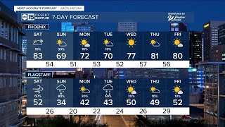 MOST ACCURATE FORECAST Gusty winds rain and snow across Arizona this weekend [upl. by Kelwen867]