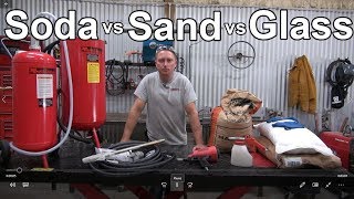 Soda vs Sand vs Glass Blasting  Redline Nova Build Video 9 [upl. by Nycila]