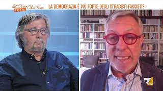 Strage di Bologna disputa tra Gianni Barbacetto e Piero Sansonetti quotGiorgia Meloni rivendica [upl. by Adnolat]