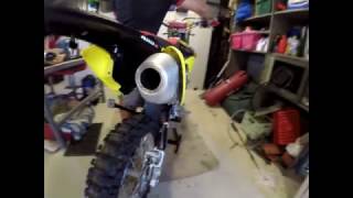 Yoshimura exhaust sound vs standard sound Suzuki RMX450Z [upl. by Vallonia589]