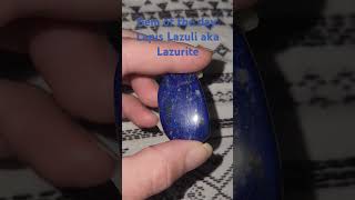 Gem of the day Lapis Lazuli or known also as Lazurite  gemstone polishedgem [upl. by Kan906]