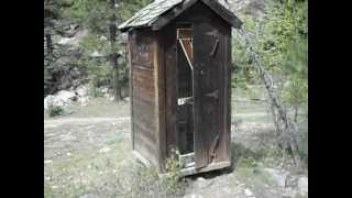 Outhouse at the Needleton Colorado railroad flag stop [upl. by Brook173]