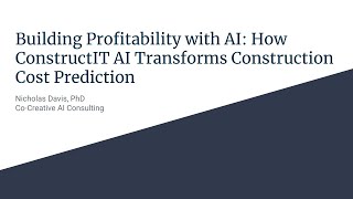 Building Profitability with AI How ConstructIT AI Transforms Construction Cost Prediction [upl. by Elurd523]