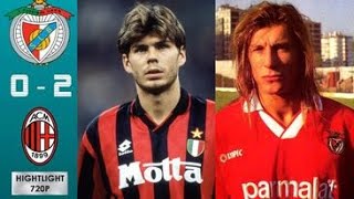 AC Milan 2 x 0 Benfica Savicevic Caniggia ●UCL 19941995 1st Leg Extended Goals amp Highlights HD [upl. by Driscoll]