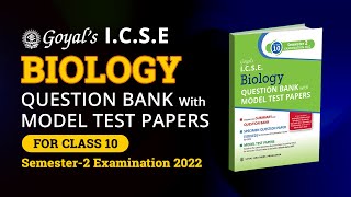 ICSE Class 10 Question Bank with Model Test Papers in Biology for Exam 2022  MTP  SQP [upl. by Bathulda]