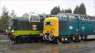 The Deltic 50 Event at Shildon Locomotion Railway Museum 8th October 2011wmv [upl. by Stimson515]