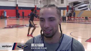 Jose Alvarado on Joel Embiid Paying his Fine on DoubleTech  New Orleans Pelicans [upl. by Ecnirp]