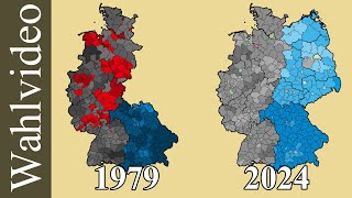 Europawahlen in Deutschland 1979 bis 2024 nach Kreisen [upl. by Hollie]