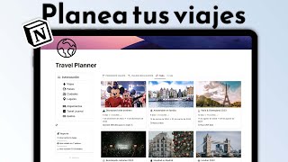 Planifica tus viajes con Notion  Notion Travel Planner ✈️  English amp Spanish version [upl. by Groark448]