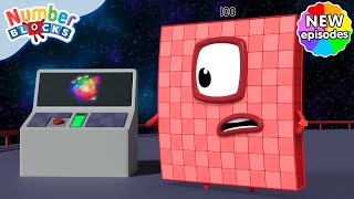 Space Division  S7 E15  Learn Times Tables  Numberblocks [upl. by Eelreveb889]