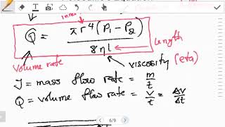 Poiseuilles equation [upl. by Gib]