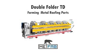 TD double folder  Forming metal roofing parts [upl. by Nalim]