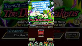 The Devil Awakens Stage 3 missions Agl  INT broly dbz dokkan battle [upl. by Airemaj]