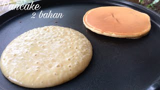 CARA MEMBUAT PANCAKE 2 BAHAN LEMBUT TANPA BAKING POWDER TAKARAN SENDOK [upl. by Dannel445]