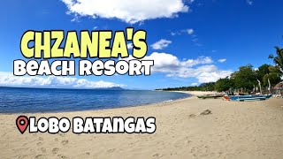 BATANGAS BEACH RESORT  CHZANEAS BEACH RESORT WHITE SAND LOBO BATANGAS [upl. by Iad]