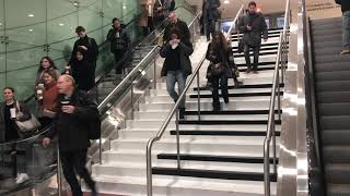 Toronto just got a Piano Staircase and it actually plays music when you walk [upl. by Rehpotsirh688]